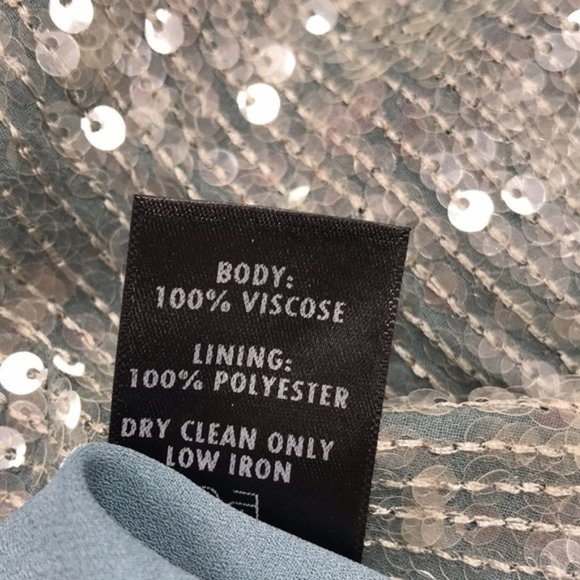 Sally LaPointe Sequin Viscose Belted WraP Skirt - Picture 8 of 10